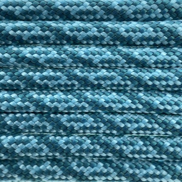 Paracord 550 tipo III Teal & Ultra Neon Turquoise Helix