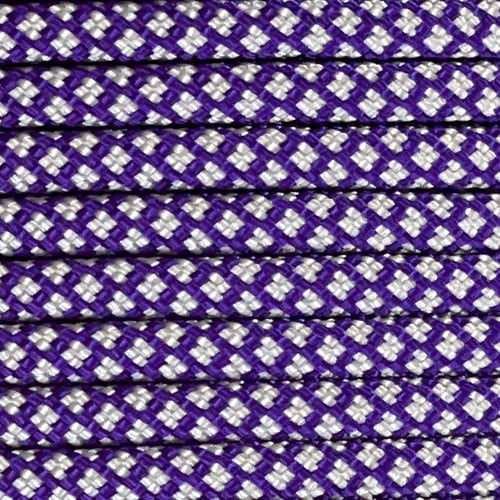 Paracord 550 tipo III Acid Lila / Argento Grigio Diamond Paracord 550 tipo III Acid Lila / Argento Grigio Diamond