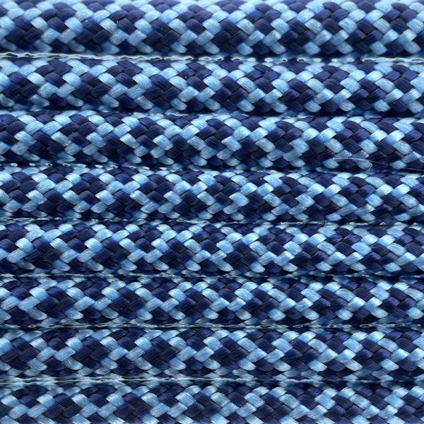 Paracord 550 tipo III Baby Blu / Midnight Blu Diamond Paracord 550 tipo III Baby Blu / Midnight Blu Diamond