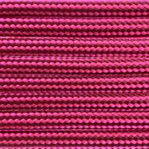 Paracord 550 tipo III Burgundy / Ultra Neon Rosa Stripes