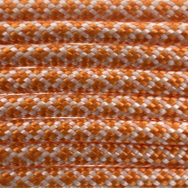Paracord 550 type III Cream / International Oranje Diamond Paracord 550 tipo III Cream / International Arancione Diamond