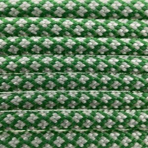 Paracord 550 tipo III Kelly Verde / Cream Diamond