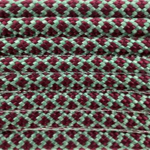 Paracord 550 tipo III Mint / Burgundy Diamond Paracord 550 tipo III Mint / Burgundy Diamond