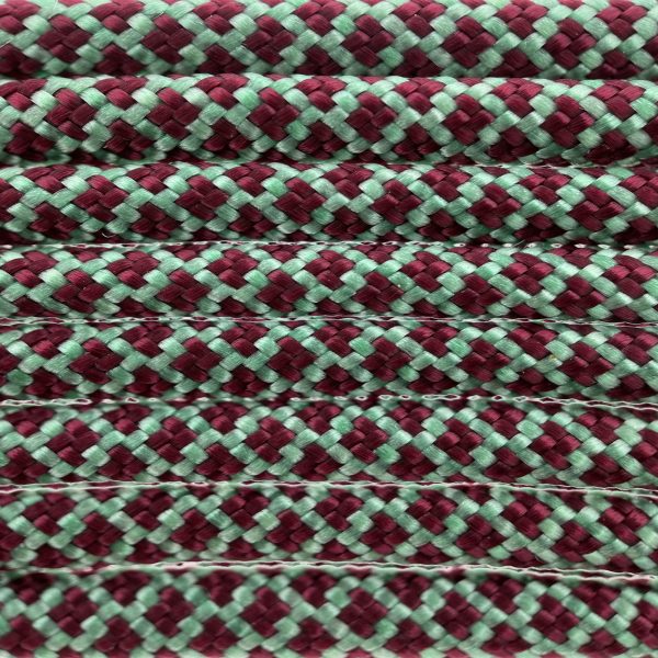 Paracord 550 tipo III Mint / Burgundy Diamond Paracord 550 tipo III Mint / Burgundy Diamond