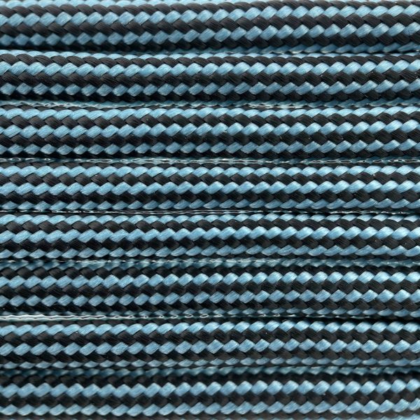 Paracord 550 tipo III Neon Turquoise / Nero Stripes Paracord 550 tipo III Neon Turquoise / Nero Stripes