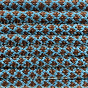Paracord 550 tipo III Neon Turquoise / Chocolate Diamond Paracord 550 tipo III Neon Turquoise / Chocolate Diamond