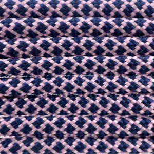 Paracord 550 tipo III Rose Rosa / Midnight Blu Diamond Paracord 550 tipo III Rose Rosa / Midnight Blu Diamond