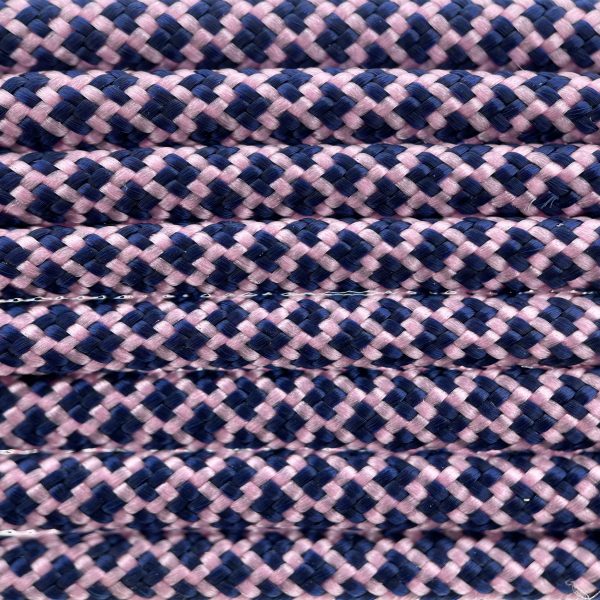 Paracord 550 tipo III Rose Rosa / Midnight Blu Diamond Paracord 550 tipo III Rose Rosa / Midnight Blu Diamond