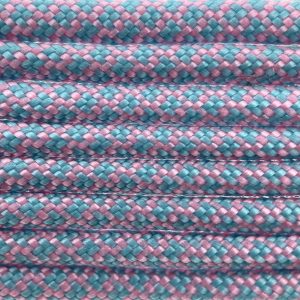 Paracord 550 tipo III Rose Rosa / Turquoise Diamond Paracord 550 tipo III Rose Rosa / Turquoise Diamond
