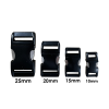 Alu-Max 20MM (3/4") buckle Nero