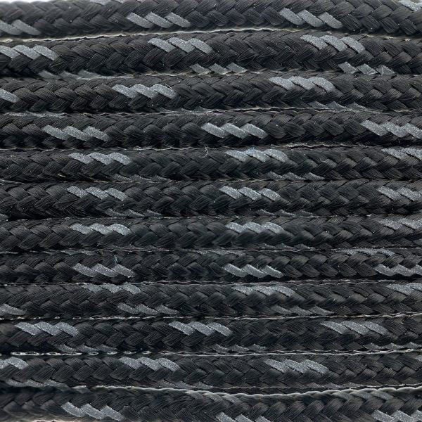 Paracord 100 type I Zwart Reflective Paracord 100 tipo I Nero Reflective