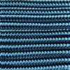 Paracord 425 tipo II Cyan scuro/Nero Stripes