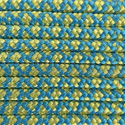 Paracord 425 tipo II Cyan scuro/ Banana Giallo Diamond