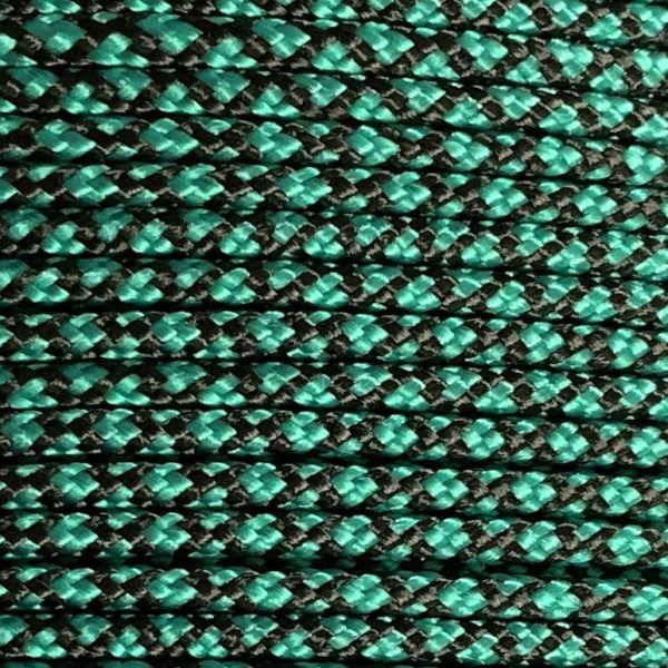 Paracord 275 2MM Sea Groen/zwart Diamond Paracord 275 2MM Sea Groen/zwart Diamond