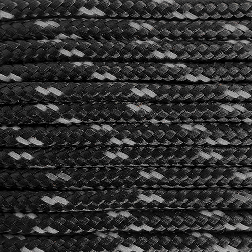 Paracord 275 2MM Nero riflettente Paracord 275 2MM Nero riflettente
