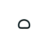 D-ring 16 X 3MM Zwart D-ring 16 X 3MM Zwart