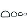 D-ring 16 X 3MM Zwart D-ring 16 X 3MM Zwart
