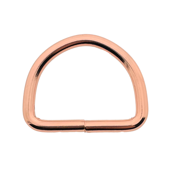 D-ring 40 X 5MM Oro rosa D-ring 40 X 5MM Oro rosa