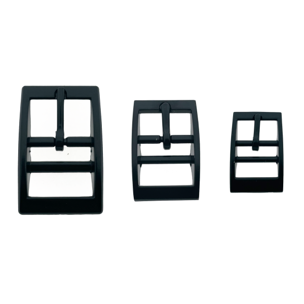 Fibbia per cintura 16MM Nero a doppia barra Fibbia per cintura 16MM Nero a doppia barra