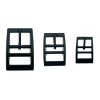 Fibbia per cintura 25MM Zwart Dubbele bar Fibbia per cintura 25MM Zwart Dubbele bar