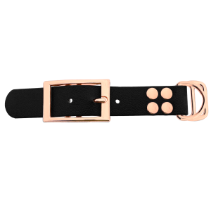 Biothane adapter 25MM Zwart/Oro rosa Biothane adapter 25MM Zwart/Oro rosa