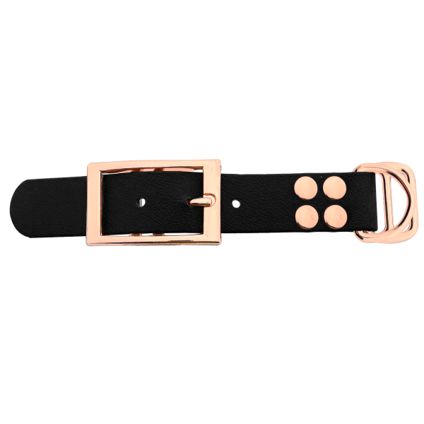 Biothane adapter 25MM Zwart/Oro rosa Biothane adapter 25MM Zwart/Oro rosa