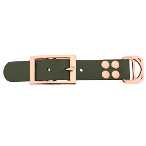 Biothane adattatore 25MM Military Olive/Rose Oro Biothane adattatore 25MM Military Olive/Rose Oro