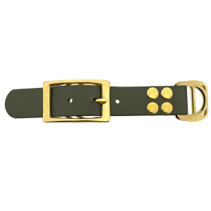 Biothane adattatore 25MM Military Olive/Ottone Biothane adattatore 25MM Military Olive/Ottone