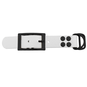 Biothane adapter 25MM Wit/Zwart Biothane adapter 25MM Wit/Zwart