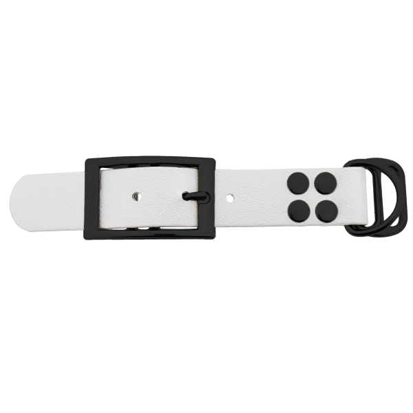 Biothane adapter 25MM Wit/Zwart Biothane adapter 25MM Wit/Zwart