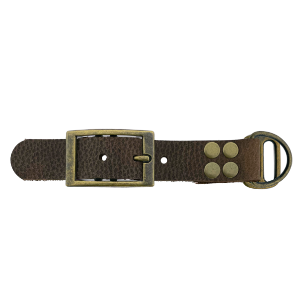 pelle di bufalo adapter 25MM Motief bruin/Bronzo antico pelle di bufalo adapter 25MM Motief bruin/Bronzo antico