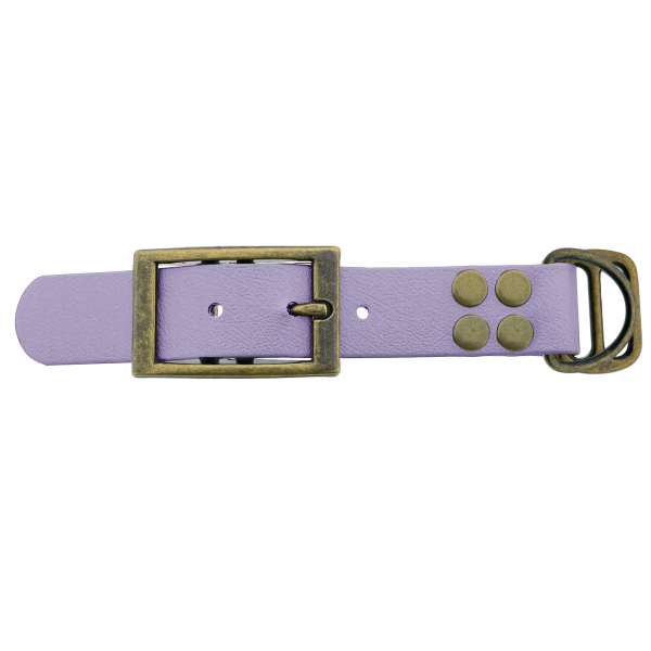 Biothane adattatore 25MM Pastel Lila/Antiquariato Bronzo Biothane adattatore 25MM Pastel Lila/Antiquariato Bronzo