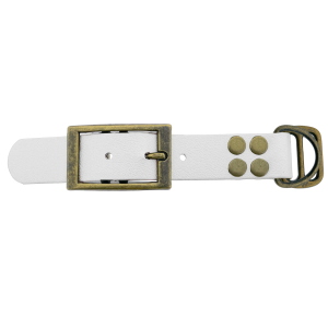Biothane adapter 25MM Wit/Bronzo antico Biothane adapter 25MM Wit/Bronzo antico