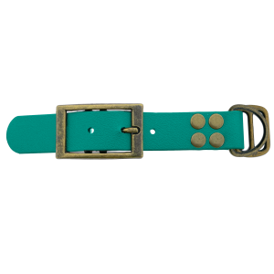 Biothane adattatore 25MM Teal/Antiquariato Bronzo Biothane adattatore 25MM Teal/Antiquariato Bronzo