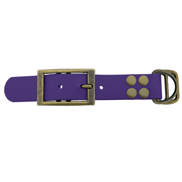 Biothane adattatore 25MM Violet/Antiquariato Bronzo Biothane adattatore 25MM Violet/Antiquariato Bronzo
