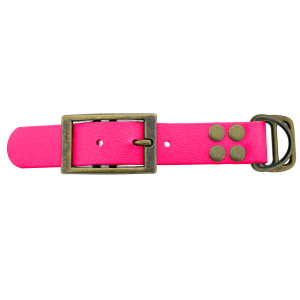 Biothane adattatore 25MM Neon Rosa/Antiquariato Bronzo Biothane adattatore 25MM Neon Rosa/Antiquariato Bronzo