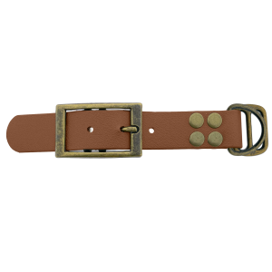 Biothane adattatore 25MM Marrone/Antiquariato Bronzo Biothane adattatore 25MM Marrone/Antiquariato Bronzo
