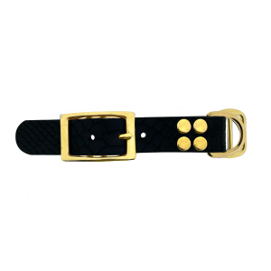 pelle di bufalo adapter 25MM Slang motief Zwart/ottone pelle di bufalo adapter 25MM Slang motief Zwart/ottone