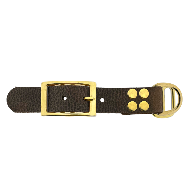 pelle di bufalo adapter 25MM Motief bruin/ottone pelle di bufalo adapter 25MM Motief bruin/ottone