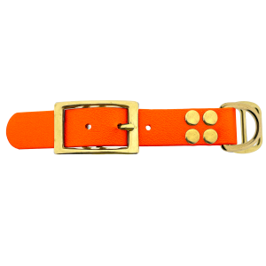 Biothane adapter 25MM Oranje/ottone