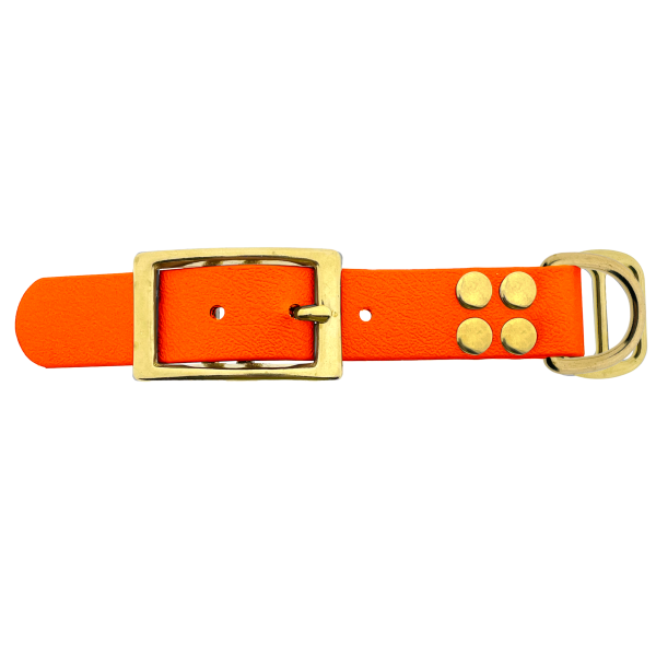 Biothane adapter 25MM Oranje/ottone Biothane adapter 25MM Oranje/ottone