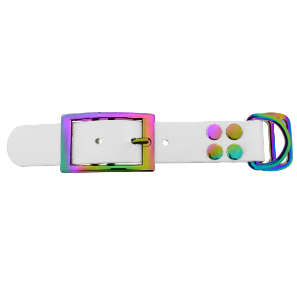 Biothane adapter 25MM Wit/Neo-Chrome Biothane adapter 25MM Wit/Neo-Chrome