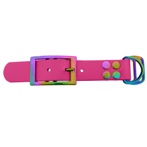 Biothane adapter 25MM Passion Roze/Neo-Chrome