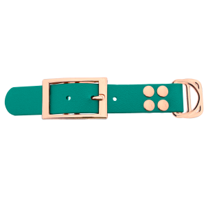 Biothane adattatore 25MM Teal/Rose Oro Biothane adattatore 25MM Teal/Rose Oro