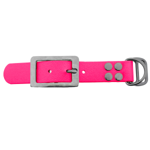 Biothane adapter 25MM Neon Roze/RVS