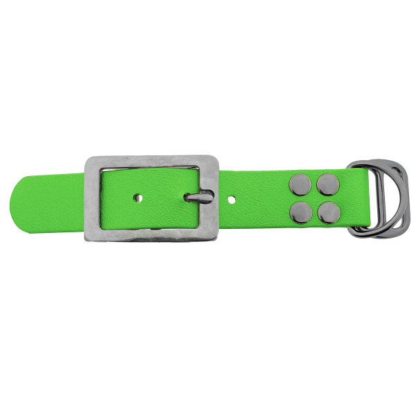 Biothane adattatore 25MM mela Verde/Acciaio inox Biothane adattatore 25MM mela Verde/Acciaio inox