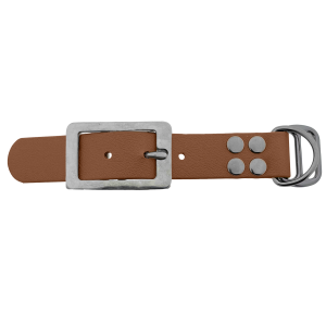 Biothane adapter 25MM Bruin/RVS
