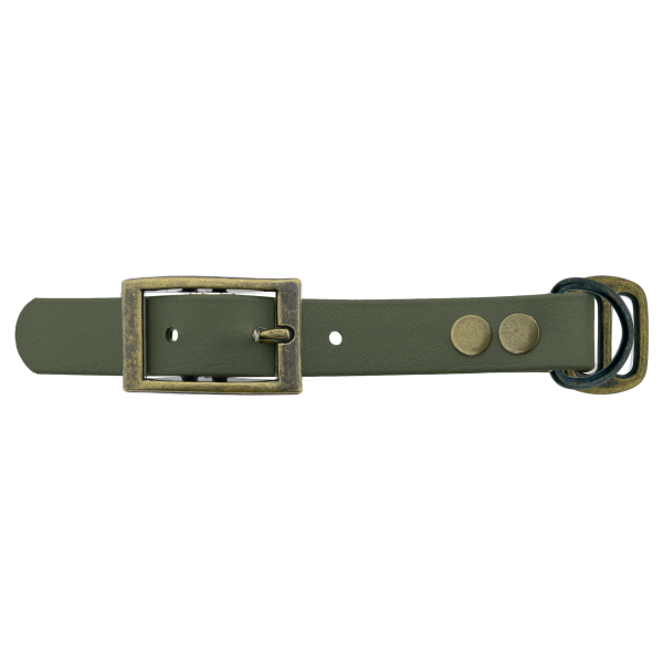 Biothane adapter 19MM Military Olive/Bronzo antico Biothane adapter 19MM Military Olive/Bronzo antico