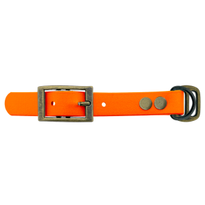 Biothane adapter 19MM Oranje/Bronzo antico Biothane adapter 19MM Oranje/Bronzo antico