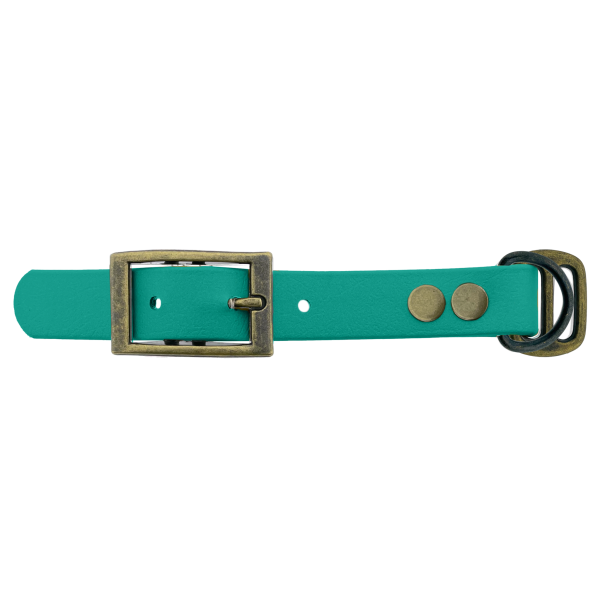 Biothane adattatore 19MM Teal/Antiquariato Bronzo